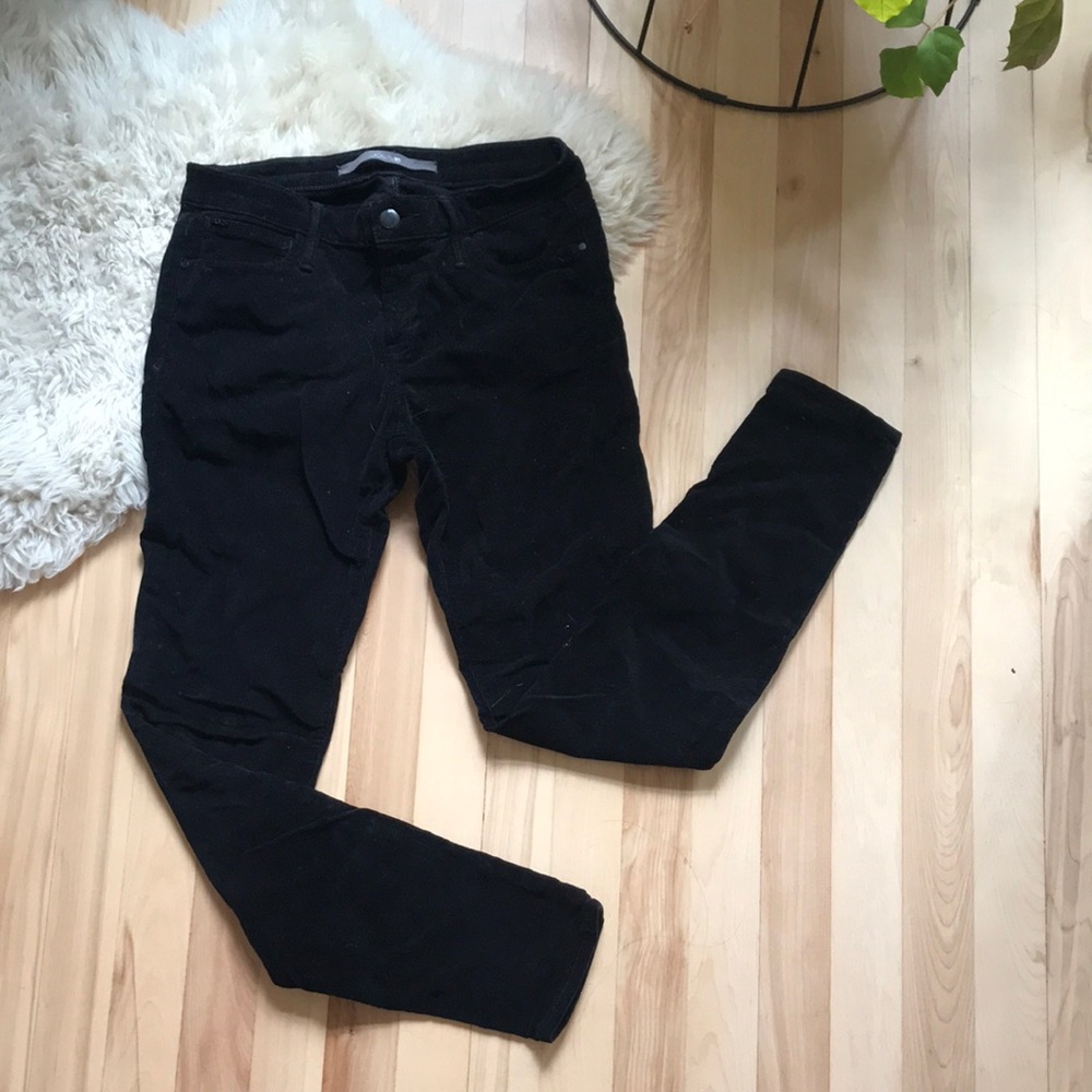 Joe’s Jeans Chelsea Ankle Skinny Stretch Pants - Black Corduroy